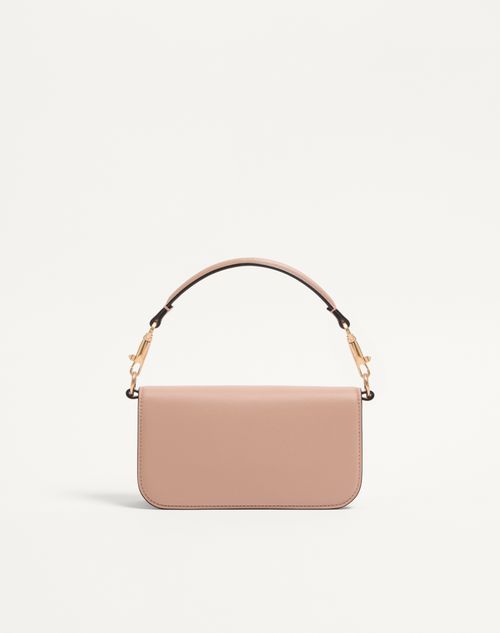 Valentino Garavani - Valentino Garavani Locò Small Shoulder Bag With Jewel Logo - Rose Cannelle - Woman - Shoulder Bags